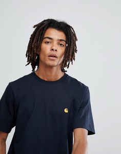 Темно-синяя футболка Carhartt WIP Chase - Темно-синий