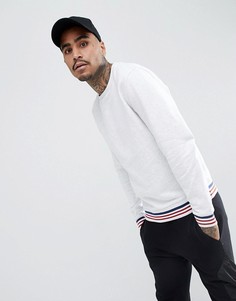 Белый меланжевый свитшот ASOS - Белый
