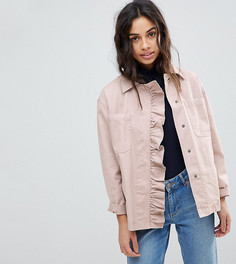 Жакет с оборками ASOS PETITE - Розовый