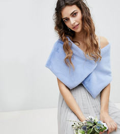 Кейп из искусственного меха Maya - Синий