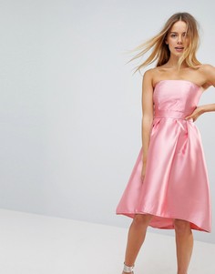 Платье для выпускного с открытыми плечами Vero Moda - Розовый