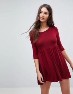 Свободное платье-футболка Lasula - Красный
