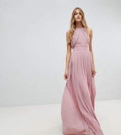 Плиссированное платье макси TFNC WEDDING - Розовый
