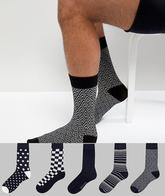 Набор из 5 пар носков Jack & Jones - Мульти