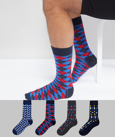 4 пары носков Jack & Jones - Мульти