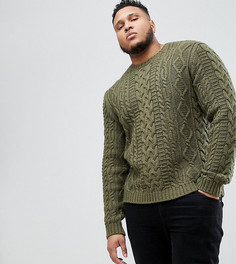 Джемпер цвета хаки ASOS PLUS - Зеленый
