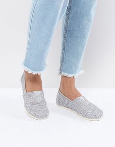 Туфли с кружевом TOMS - Серебряный