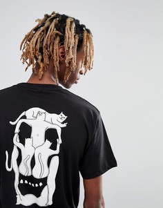 Черная футболка с черепом RipnDip Nerm - Черный