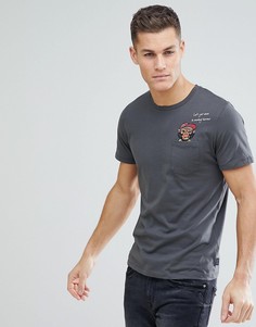 Футболка с карманом и принтом Jack &amp; Jones Originals - Черный