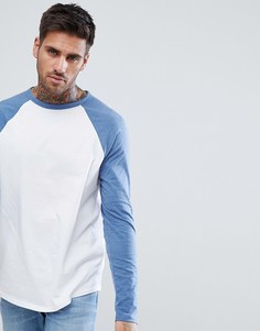 Лонгслив с контрастными рукавами реглан ASOS - Мульти