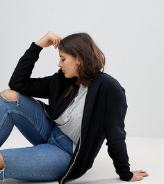 Трикотажный бомбер ASOS CURVE - Черный