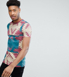 Футболка с ацтекским принтом ASOS DESIGN Tall - Красный