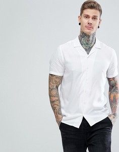 Белая рубашка классического кроя из вискозы ASOS - Белый