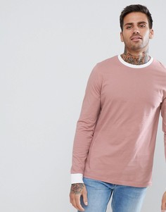Лонгслив с контрастными манжетами и воротником ASOS - Мульти