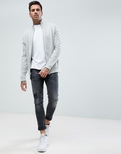Серая меланжевая спортивная куртка ASOS - Серый