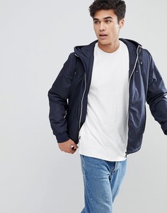 Темно-синяя куртка с логотипом и капюшоном Tommy Hilfiger Zake - Темно-синий