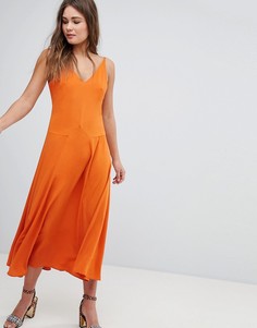 Платье макси с V-образным вырезом Boohoo - Синий