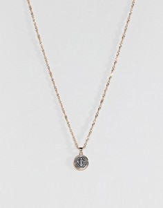 Ожерелье с подвеской в виде монеты ASOS - Мульти