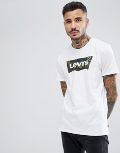 Белая футболка с камуфляжным логотипом Levis - Белый Levis®