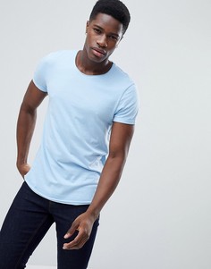 Длинная голубая футболка Esprit - Синий