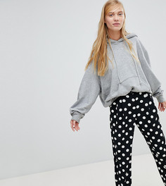 Брюки в горошек Monki - Черный