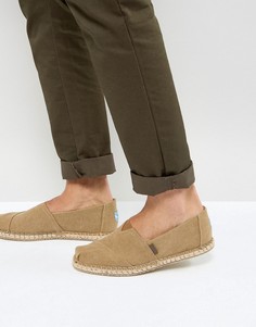 Светло-коричневые эспадрильи TOMS Classic Alpargata - Рыжий