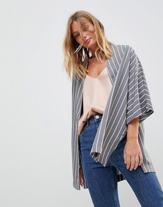 Легкое кимоно в полоску Native Youth - Серый