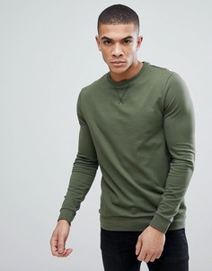 Зеленый обтягивающий свитшот ASOS - Зеленый