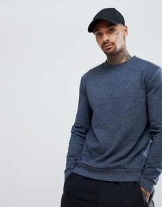 Темно-синий свитшот в крапинку ASOS - Темно-синий