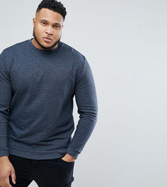 Темно-синий свитшот в крапинку ASOS PLUS - Темно-синий