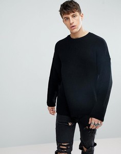 Черный свободный джемпер ASOS - Черный