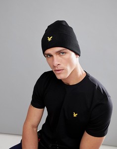Черная шапка-бини с логотипом Lyle &amp; Scott Fitness - Черный