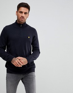 Темно-синий джемпер с молнией 1/4 Lyle &amp; Scott - Темно-синий