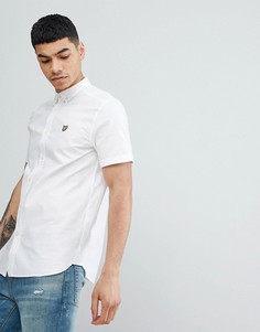 Белая рубашка с короткими рукавами Lyle &amp; Scott - Белый