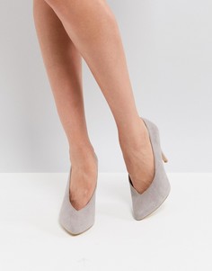 Туфли-лодочки с острым носком New Look - Серый