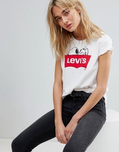 Футболка с логотипом и принтом Снупи Levis - Белый Levis®