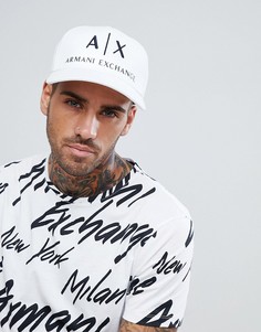 Белая бейсболка с логотипом Armani Exchange - Белый