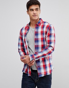 Красная клетчатая рубашка узкого кроя с логотипом-флажком Tommy Jeans - Красный Hilfiger Denim