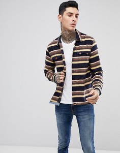 Темно-синяя рубашка в полоску Pretty Green Audio - Темно-синий