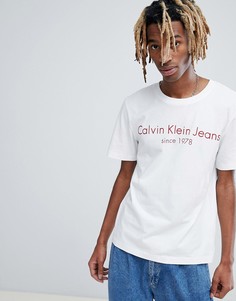 Футболка с логотипом Calvin Klein Jeans - Белый