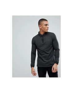Футболка-поло с длинными рукавами Esprit - Серый