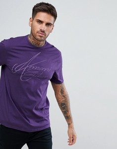 Фиолетовая футболка с логотипом Armani Exchange - Фиолетовый