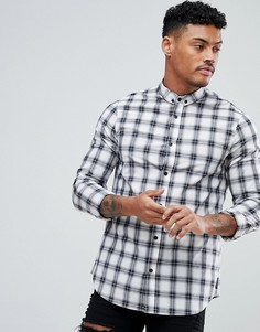 Белая рубашка с принтом Armani Exchange - Белый