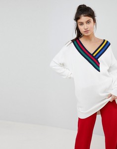 Оверсайз-джемпер в стиле колор блок Tommy Hilfiger - Мульти
