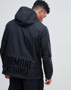 Черная куртка с капюшоном Armani Exchange - Черный