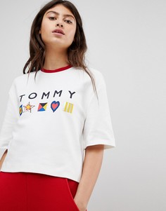 Свитшот с логотипом Tommy Hilfiger - Белый