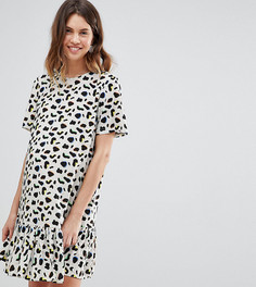Платье мини с заниженной талией и принтом ASOS Maternity - Мульти