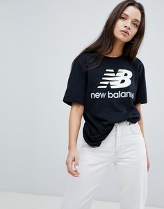 Черная футболка New Balance - Черный