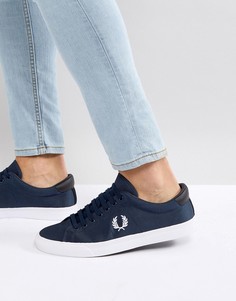 Темно-синие нейлоновые кроссовки Fred Perry Underspin - Темно-синий