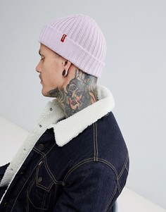 Розовая шапка-бини в рубчик Levis - Розовый Levis®